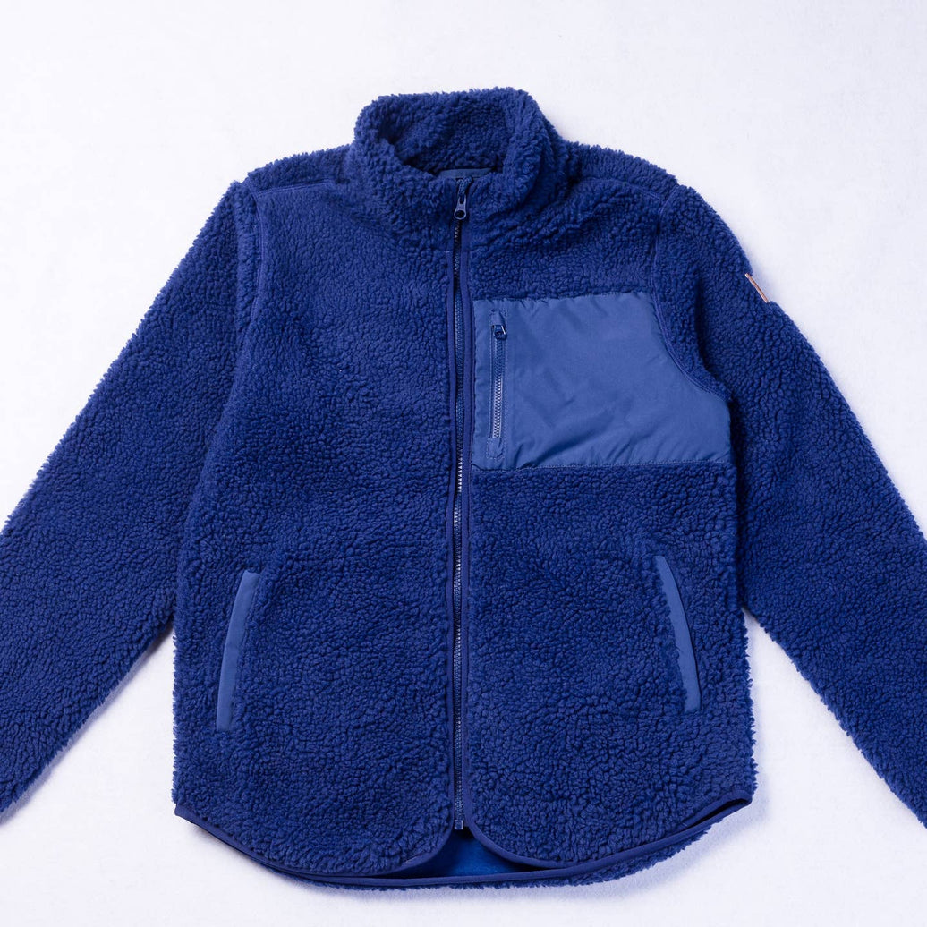 *Preorder* Sherpa Fleece Midlayer- Midnight Blue