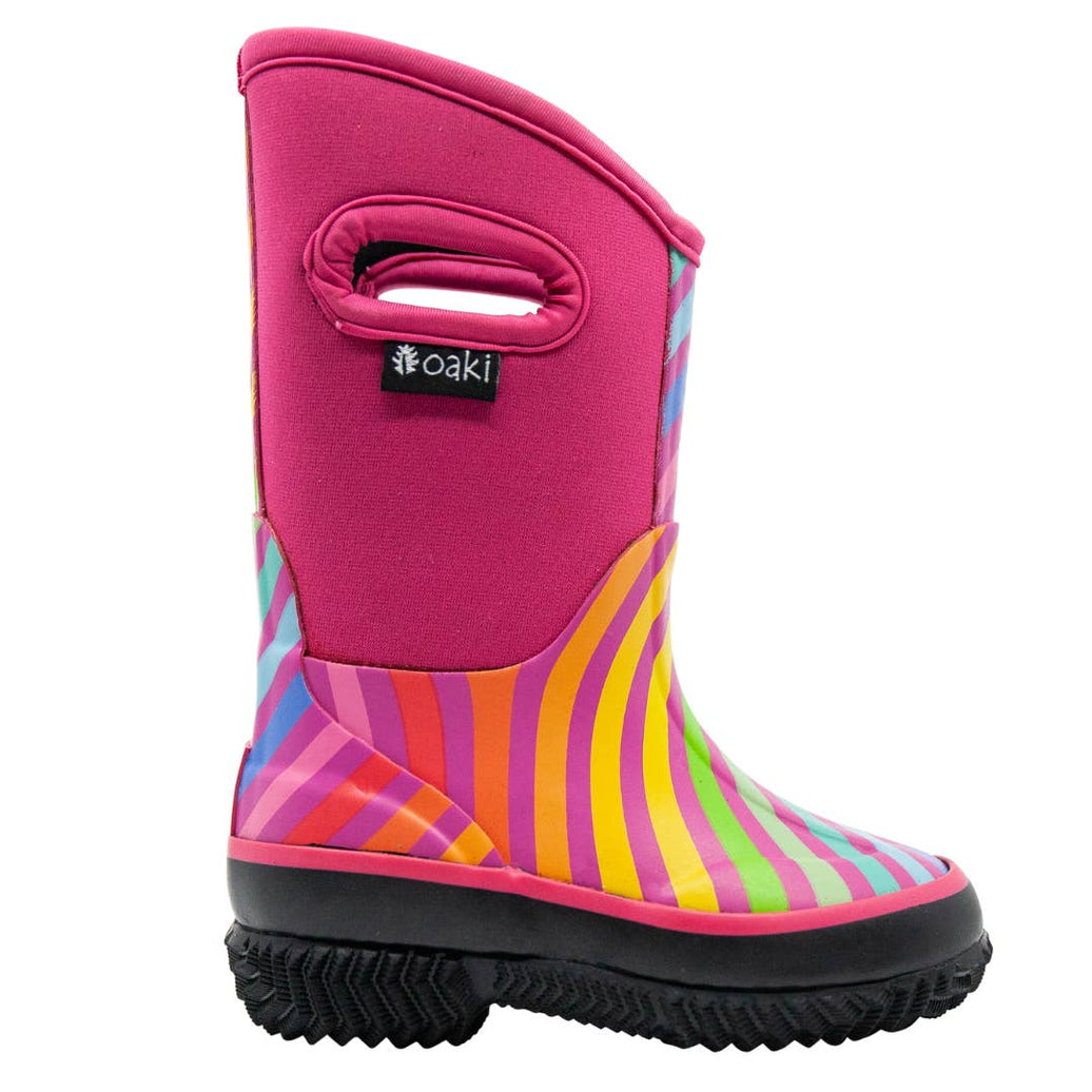 *Preorder* Neoprene Boots Rainbow Stripes- all sizes available