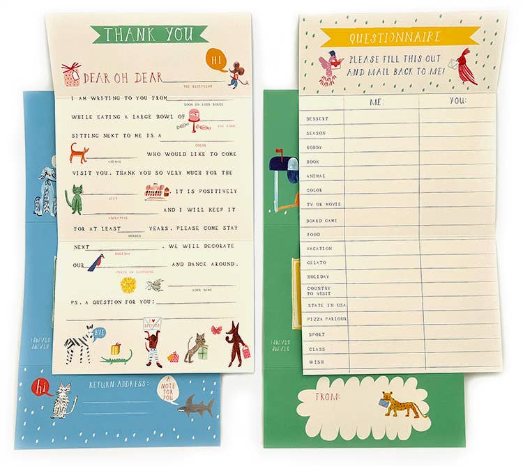 Animal Menagerie Stationery Kit - Laeta Kids