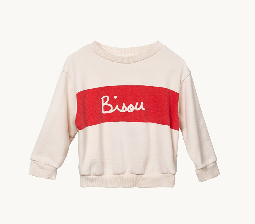 Bisou big kid sweatshirt - unisex (organic cotton) - Laeta Kids