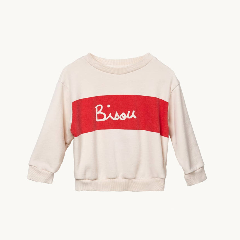 Bisou big kid sweatshirt - unisex (organic cotton) - Laeta Kids