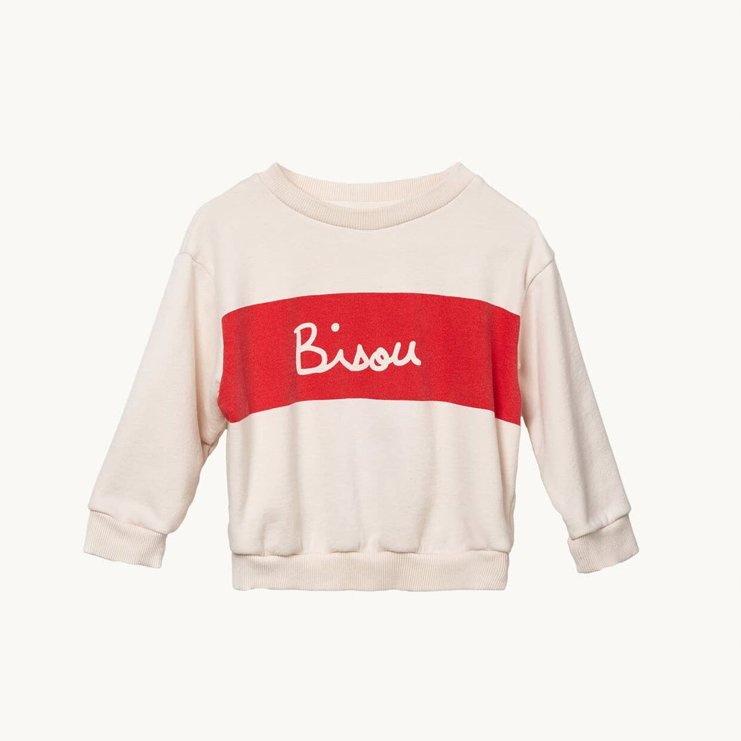 Bisou big kid sweatshirt - unisex (organic cotton) - Laeta Kids