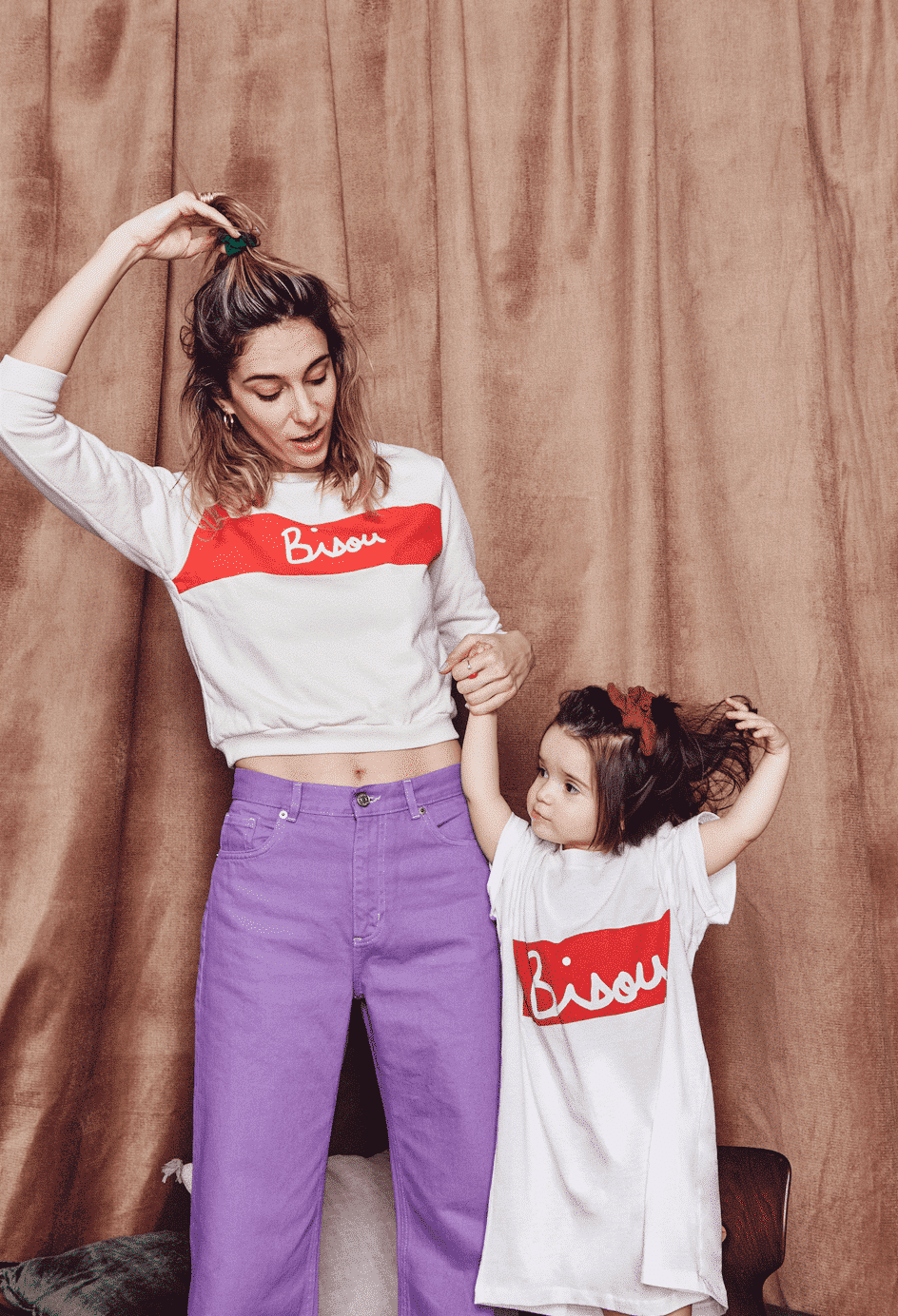 Bisou big kid sweatshirt - unisex (organic cotton) - Laeta Kids