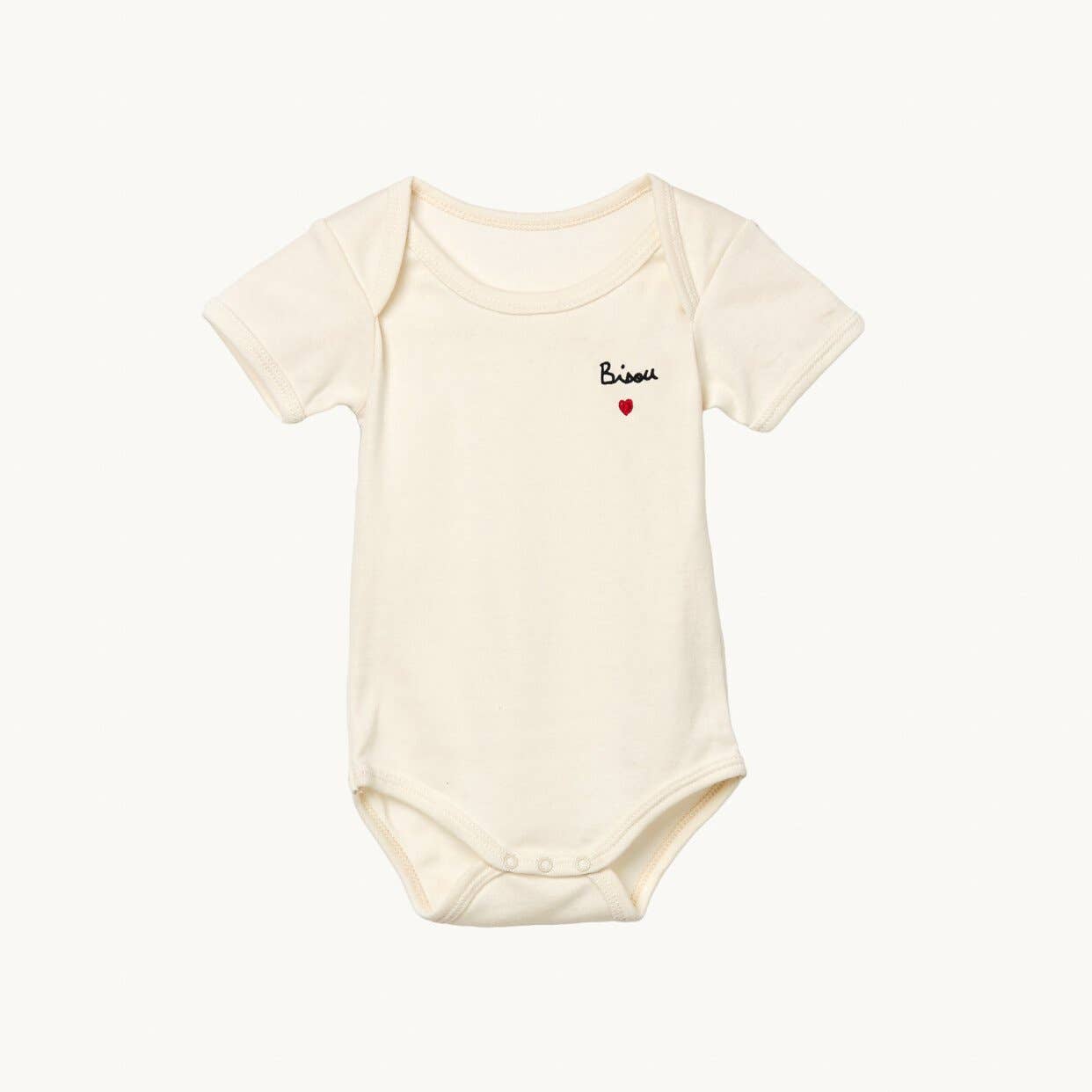 Bisou embroidered bodysuit - Laeta Kids
