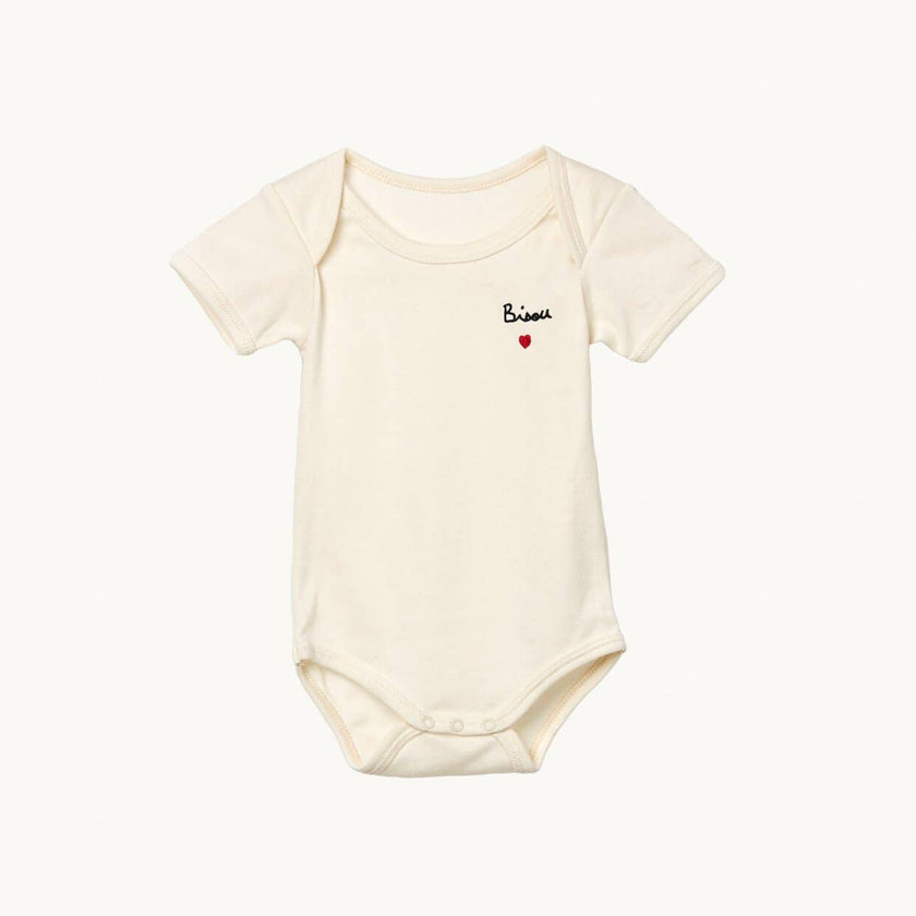 Bisou embroidered bodysuit - Laeta Kids