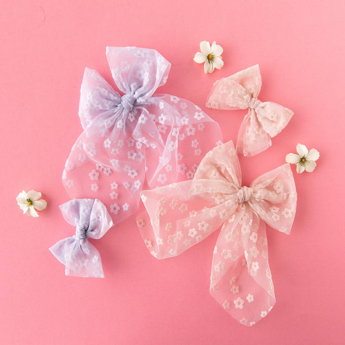 Bloom - Pink | Tulle Statement Bow - Laeta Kids