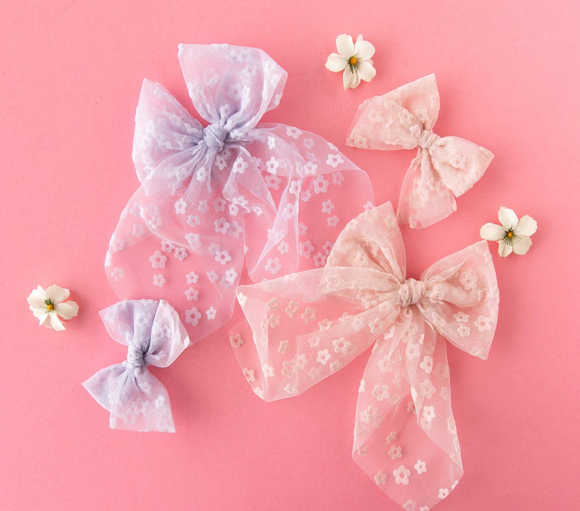 Bloom - Pink | Tulle Statement Bow - Laeta Kids