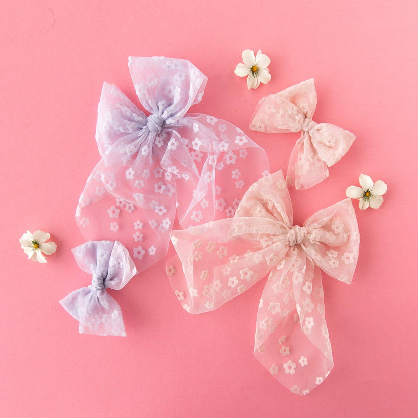 Bloom - Pink | Tulle Statement Bow - Laeta Kids