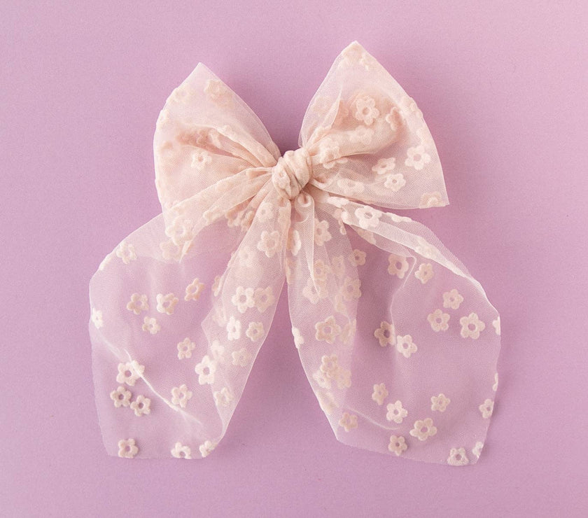 Bloom - Pink | Tulle Statement Bow - Laeta Kids