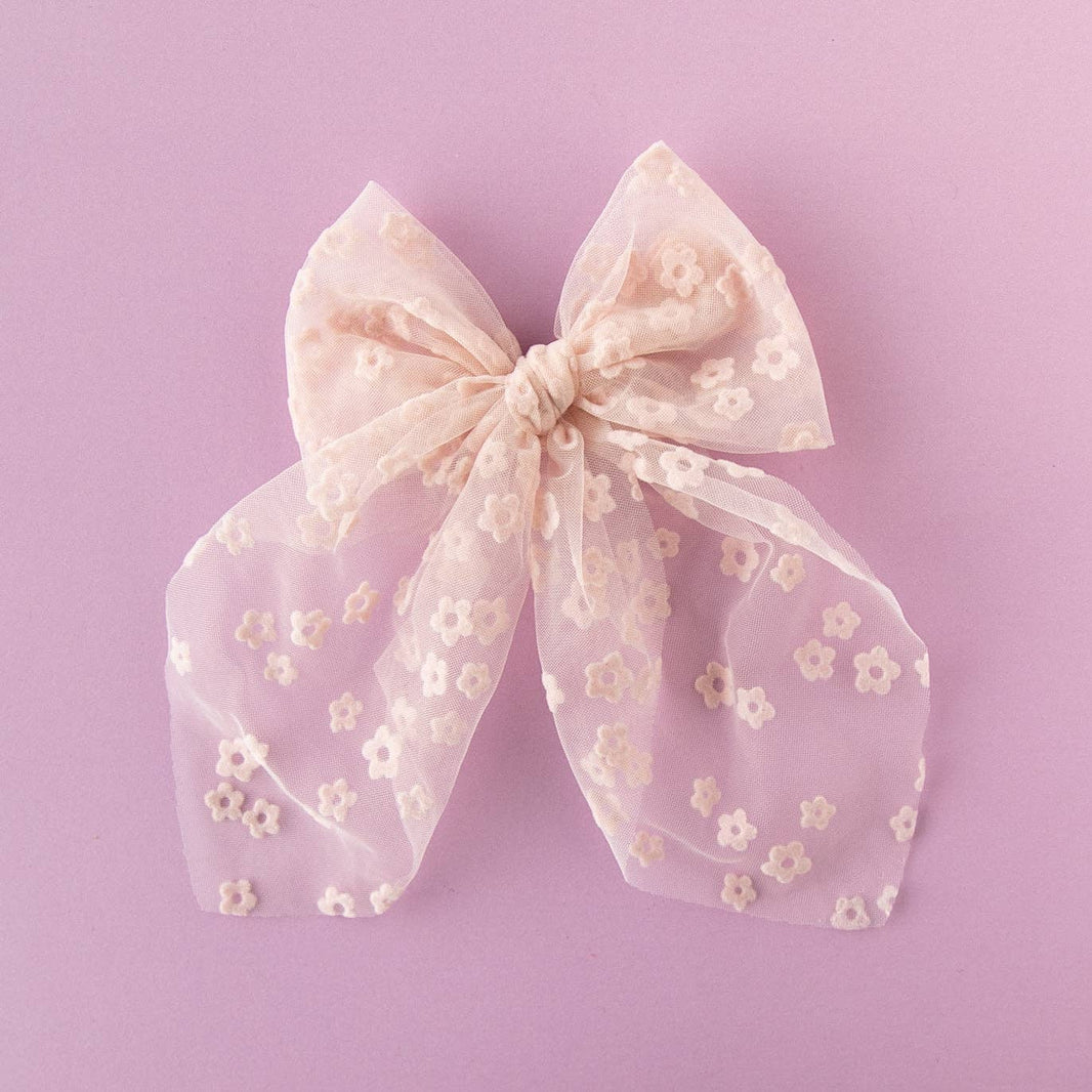 Bloom - Pink | Tulle Statement Bow - Laeta Kids