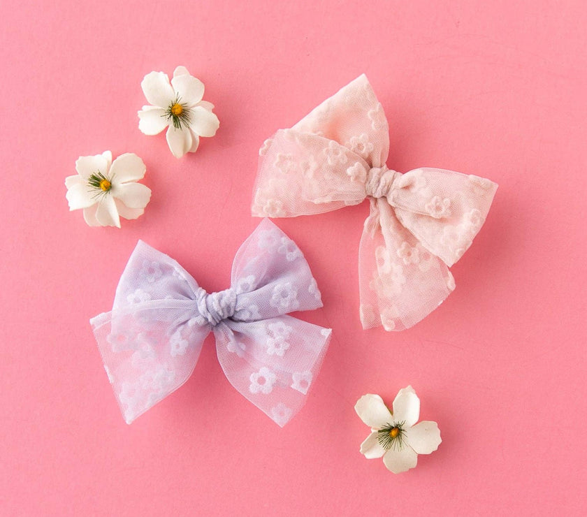 Bloom - Purple | Tulle Bow - Laeta Kids