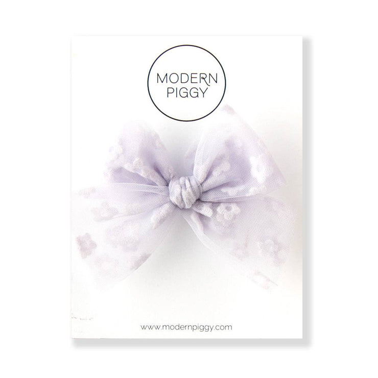 Bloom - Purple | Tulle Bow - Laeta Kids