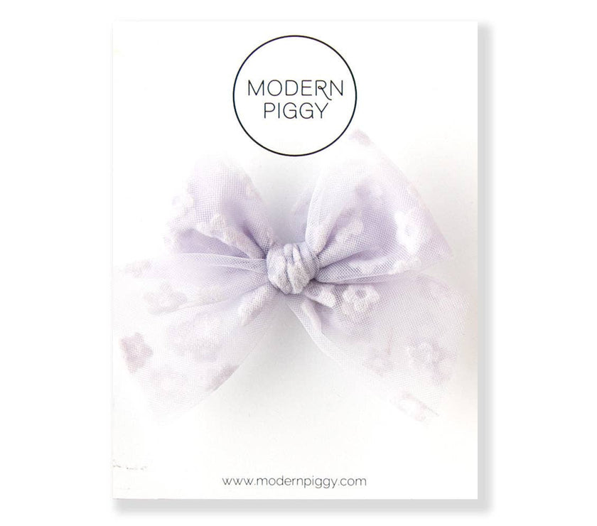Bloom - Purple | Tulle Bow - Laeta Kids