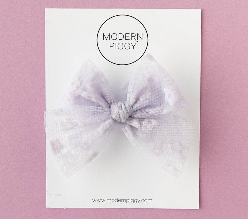 Bloom - Purple | Tulle Bow - Laeta Kids