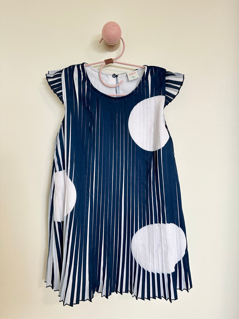 Boboli Pleated Dot Dress - Laeta Kids