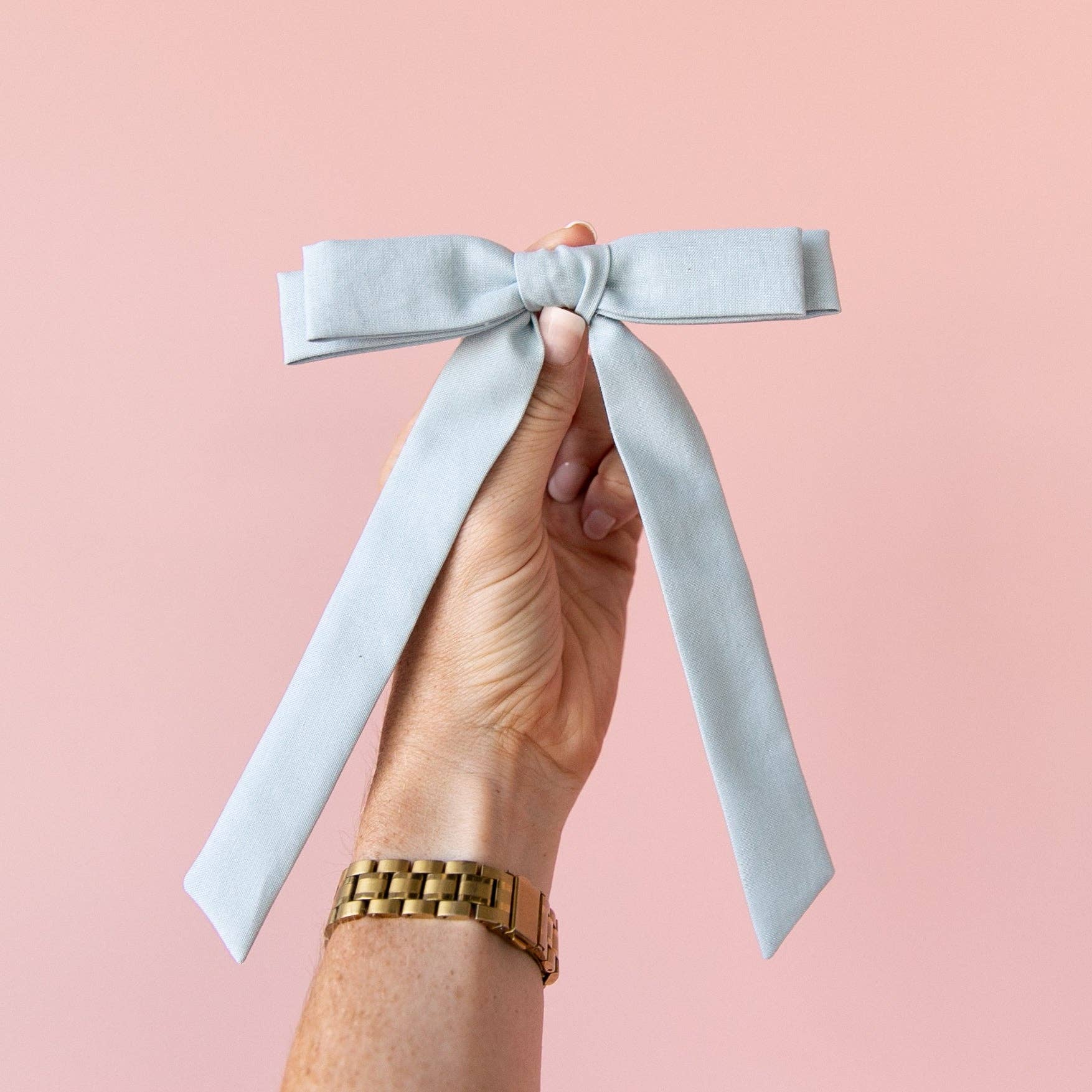 Faded Denim | Schoolgirl Bow - Laeta Kids
