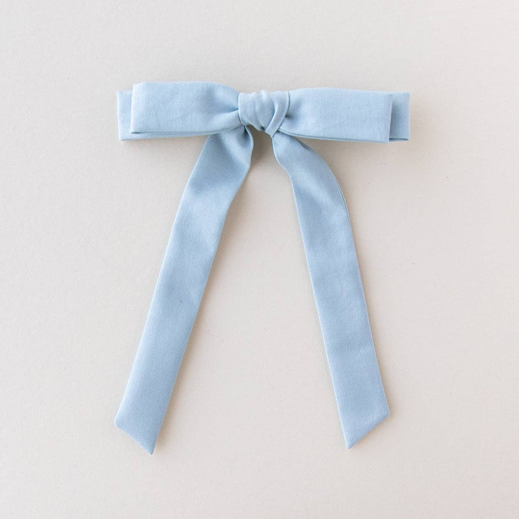 Faded Denim | Schoolgirl Bow - Laeta Kids
