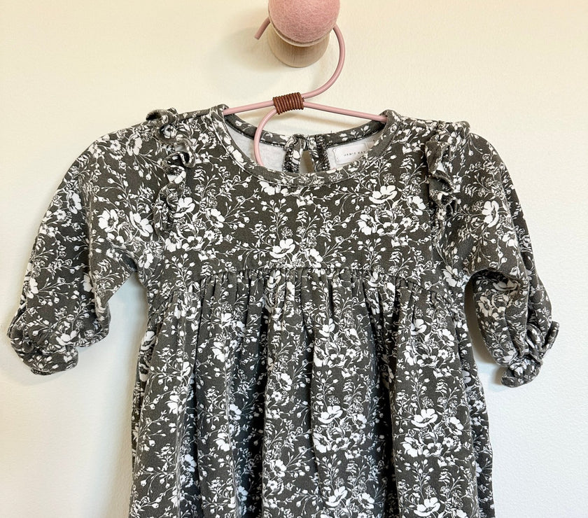 Jamie Kay Gray Floral Dress - Laeta Kids