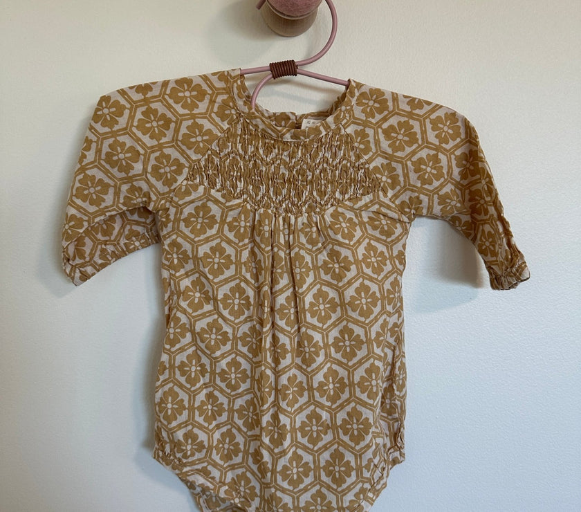 Kate Quinn Gold Bubble Romper - Laeta Kids