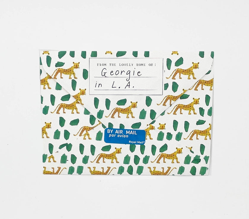 Leopard Patterned Notecards - Laeta Kids