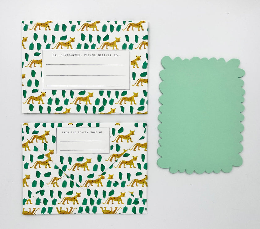 Leopard Patterned Notecards - Laeta Kids