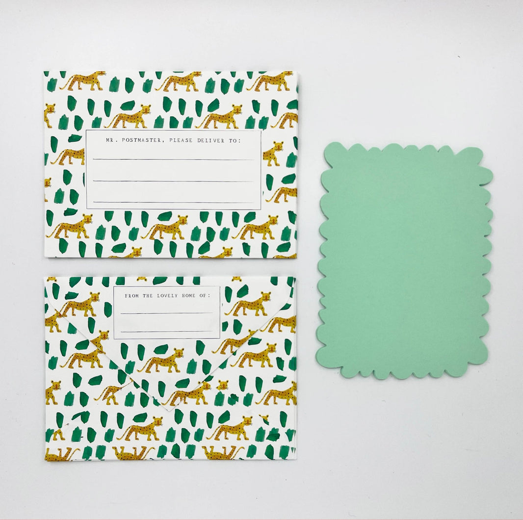 Leopard Patterned Notecards - Laeta Kids