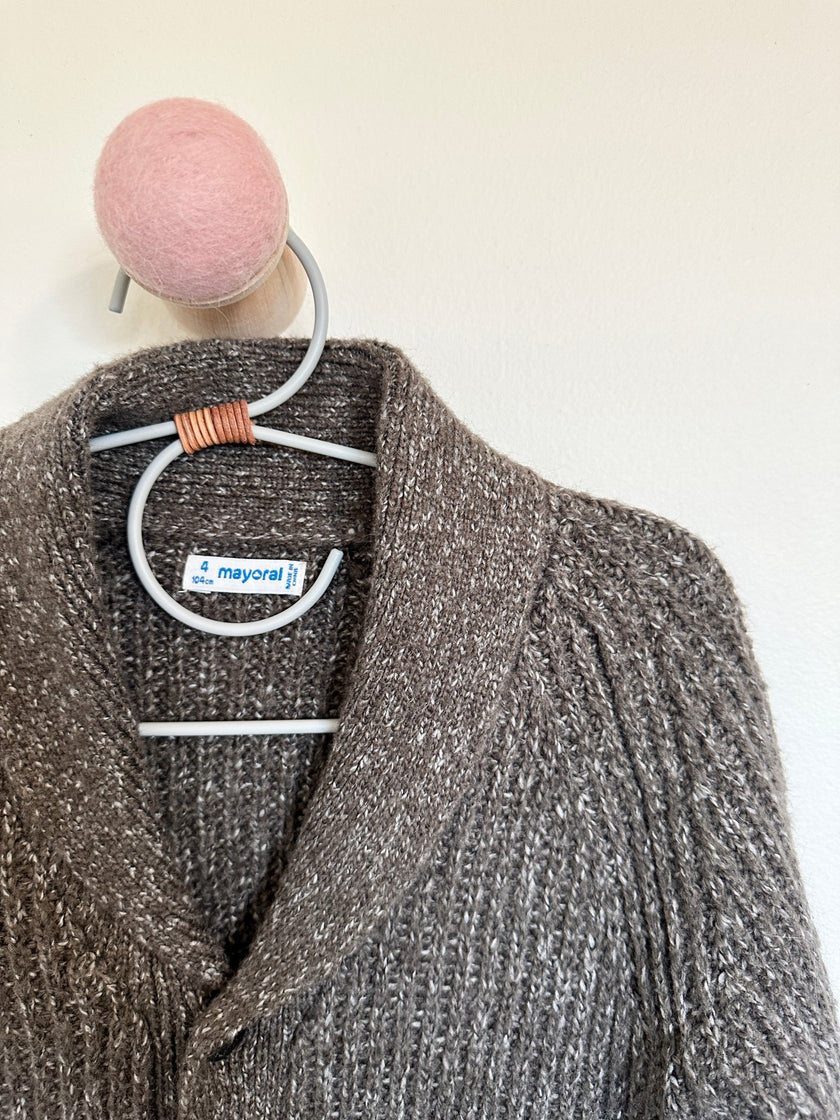 Mayoral Brown Knit Cardigan - Laeta Kids