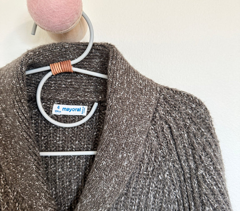 Mayoral Brown Knit Cardigan - Laeta Kids