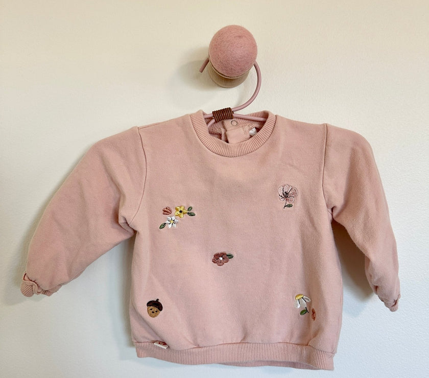 Mayoral Floral Embroidered Sweatshirt - Laeta Kids