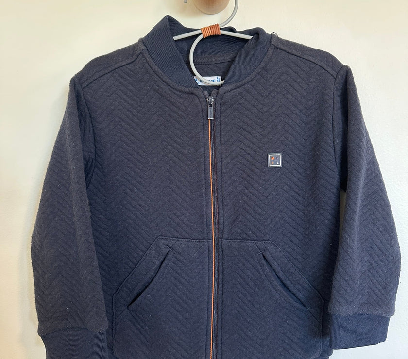 Mayoral Navy Zip Jacket - Laeta Kids