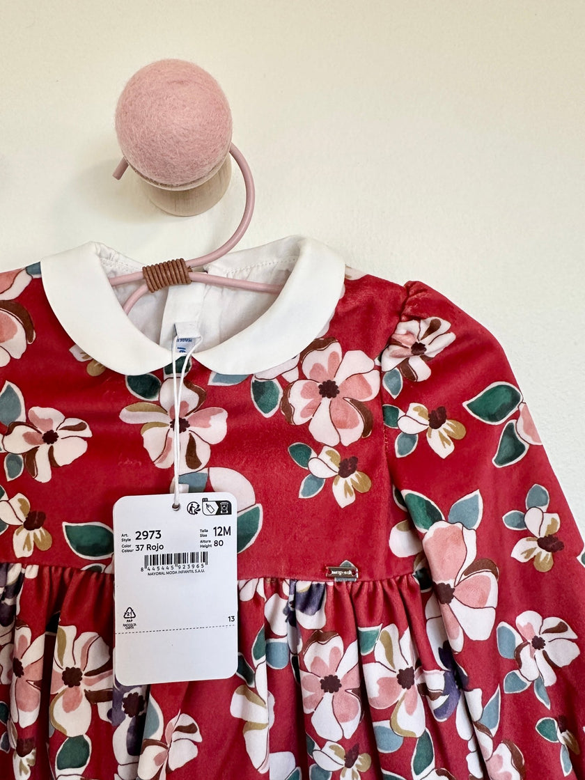 Mayoral Velvet Floral Dress - Laeta Kids