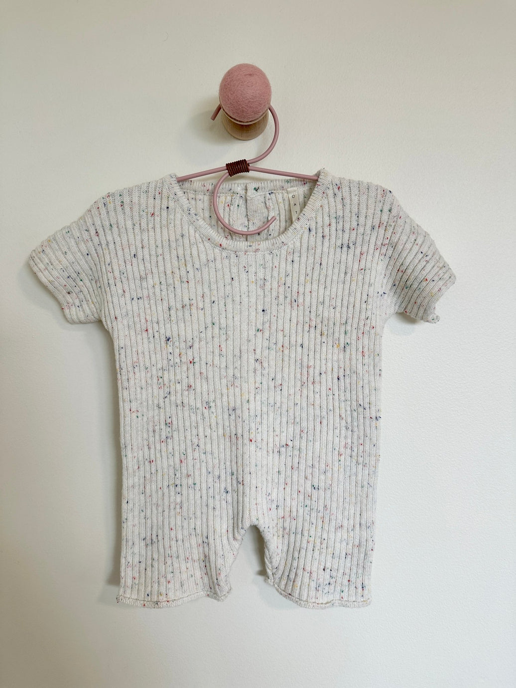 OAT Ribbed Speckled Romper - Laeta Kids