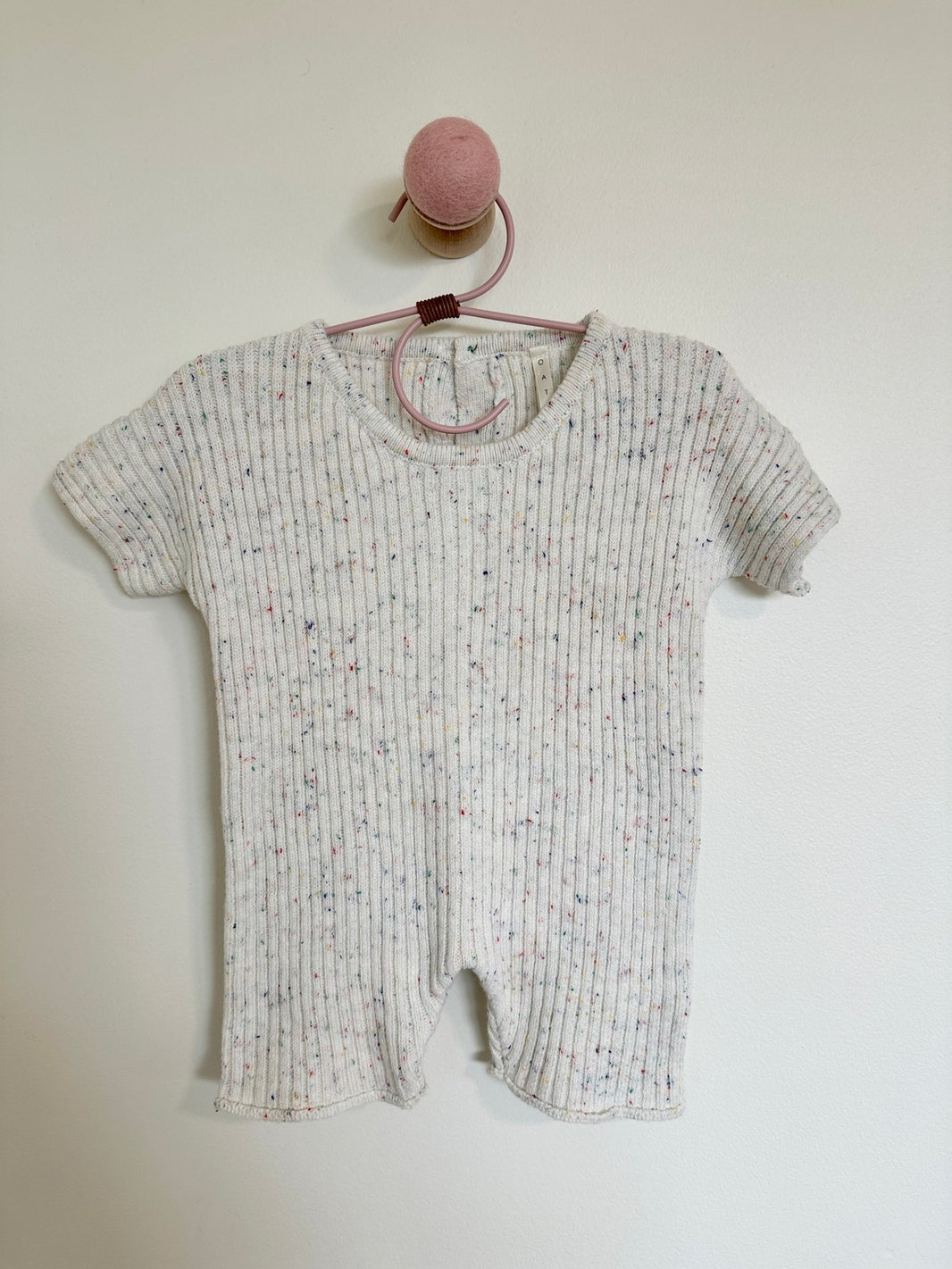 OAT Ribbed Speckled Romper - Laeta Kids