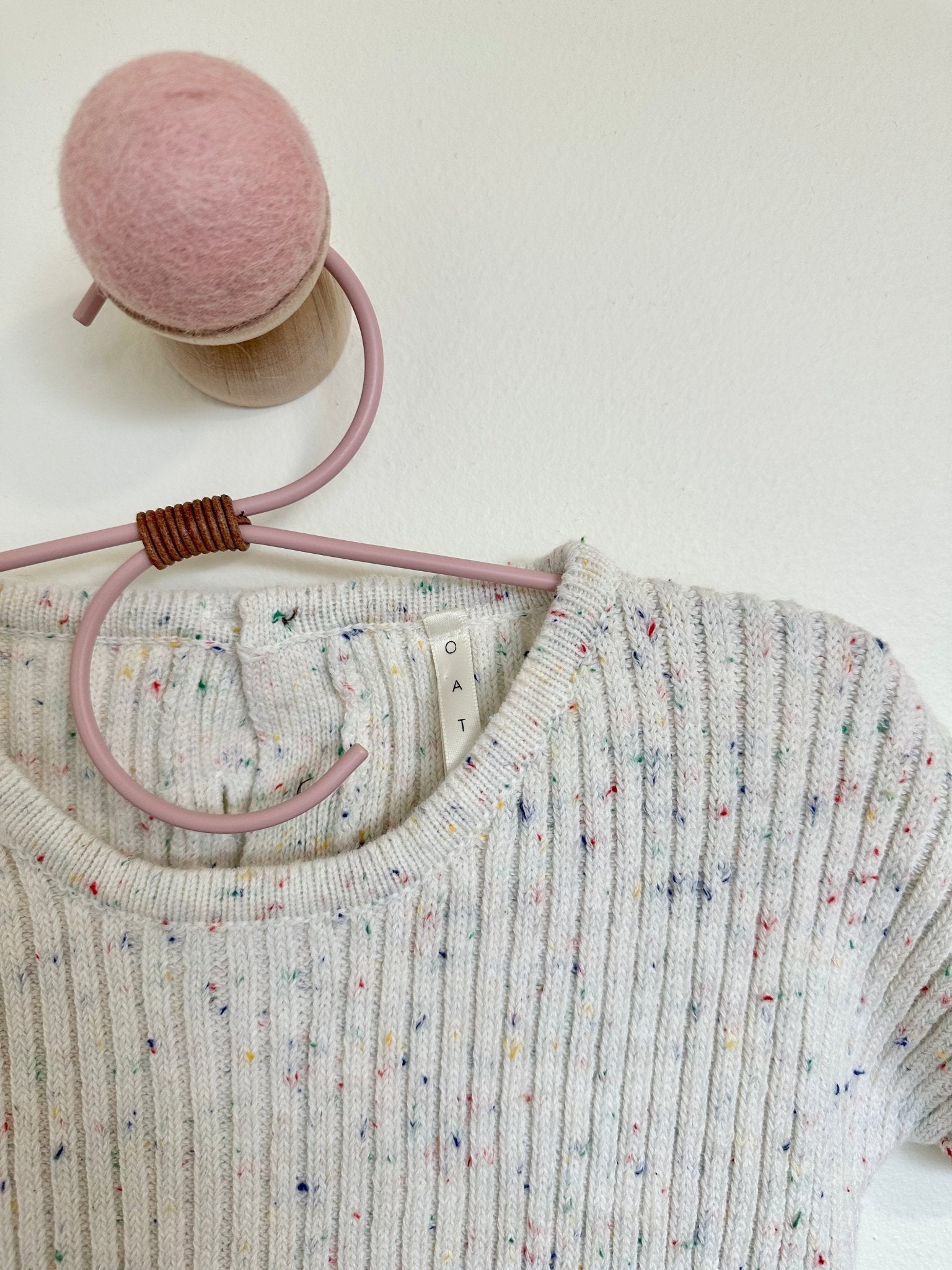 OAT Ribbed Speckled Romper - Laeta Kids