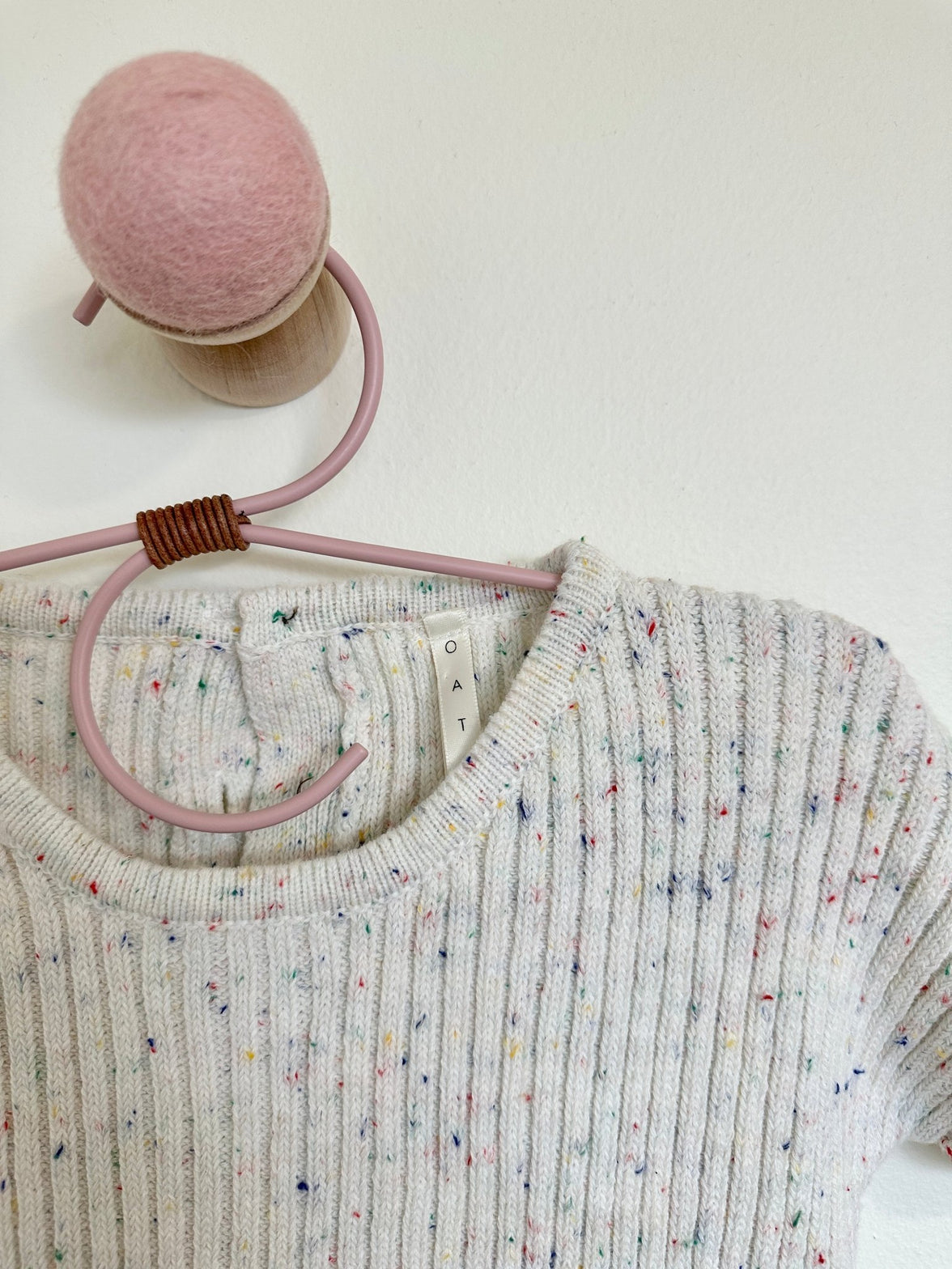 OAT Ribbed Speckled Romper - Laeta Kids