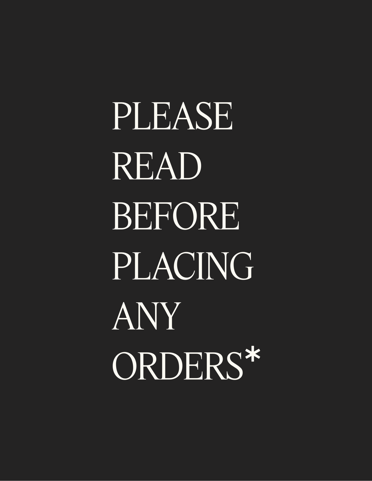 PLEASE READ BEFORE ORDERING - Laeta Kids