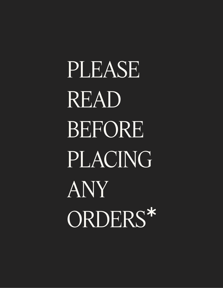 PLEASE READ BEFORE ORDERING - Laeta Kids