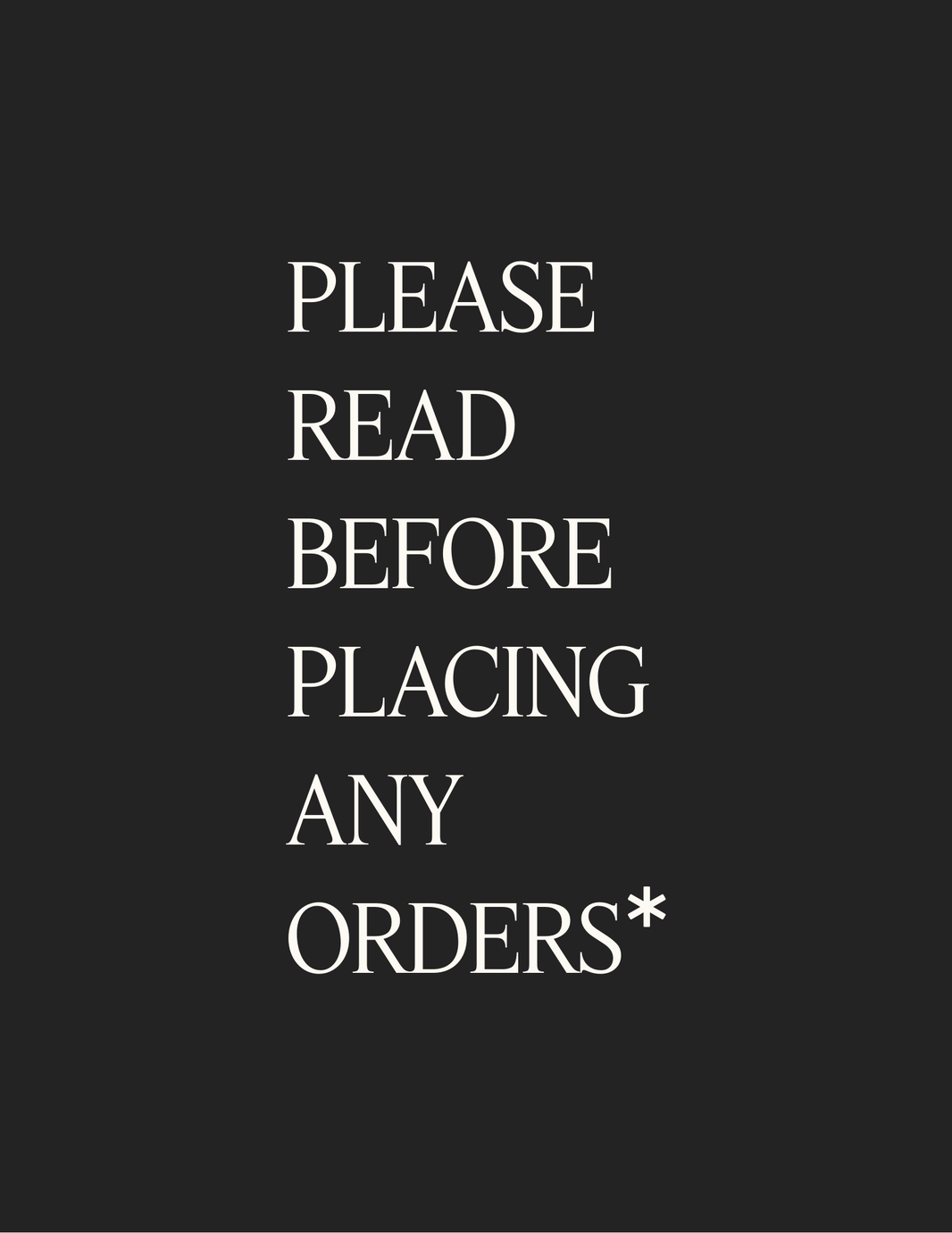 PLEASE READ BEFORE ORDERING - Laeta Kids
