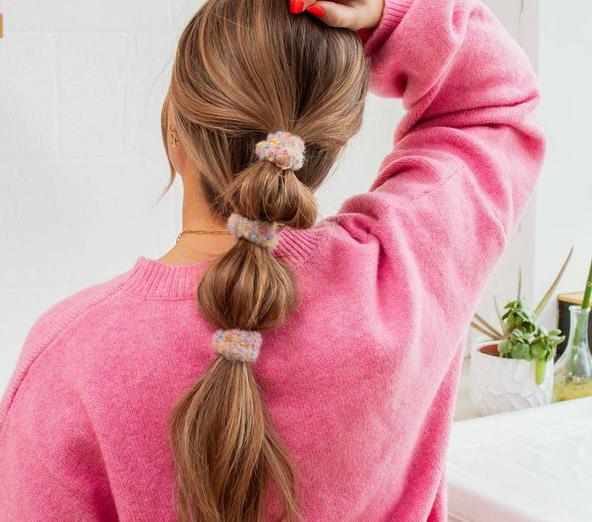 Pom Pom Hair Ties - Choose Your Color! - Laeta Kids