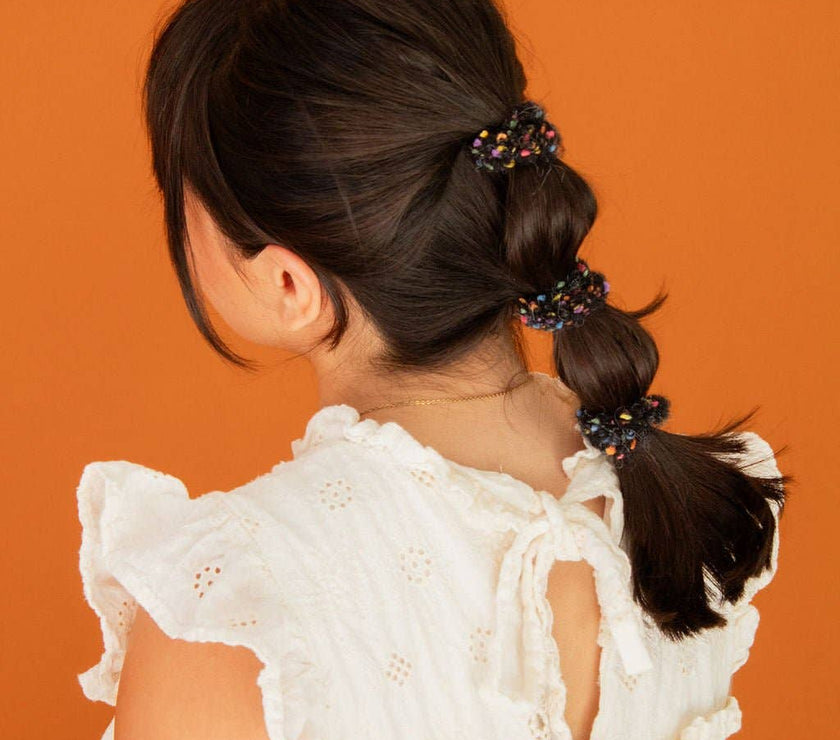 Pom Pom Hair Ties - Choose Your Color! - Laeta Kids
