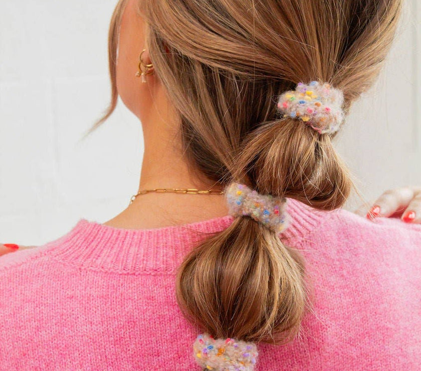 Pom Pom Hair Ties - Choose Your Color! - Laeta Kids