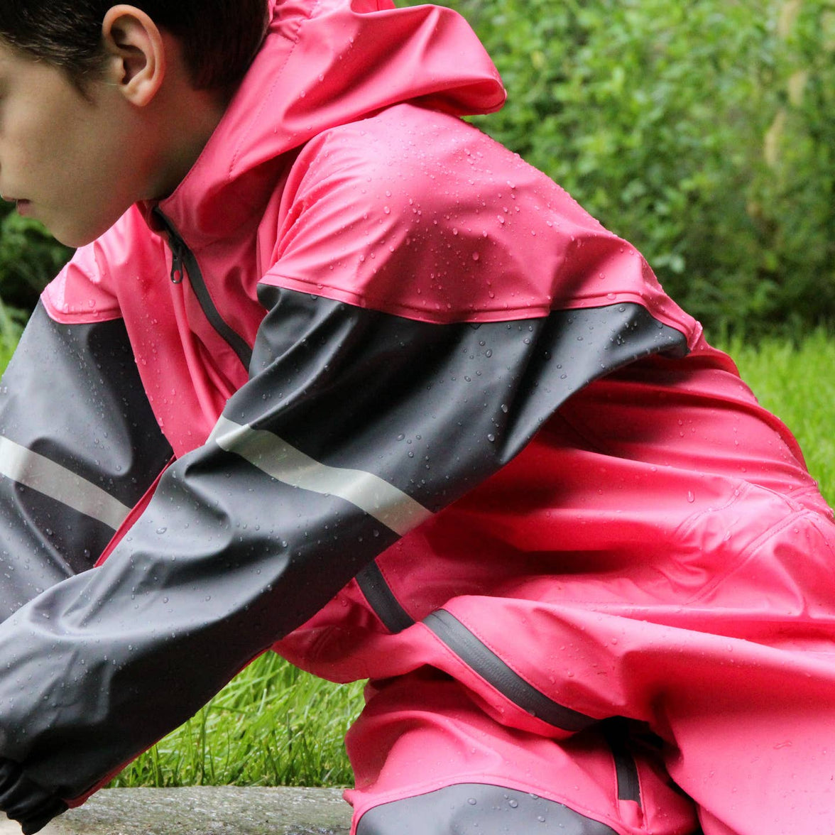 *Preorder* Oaki One - Piece Rain Suit PINK - Laeta Kids