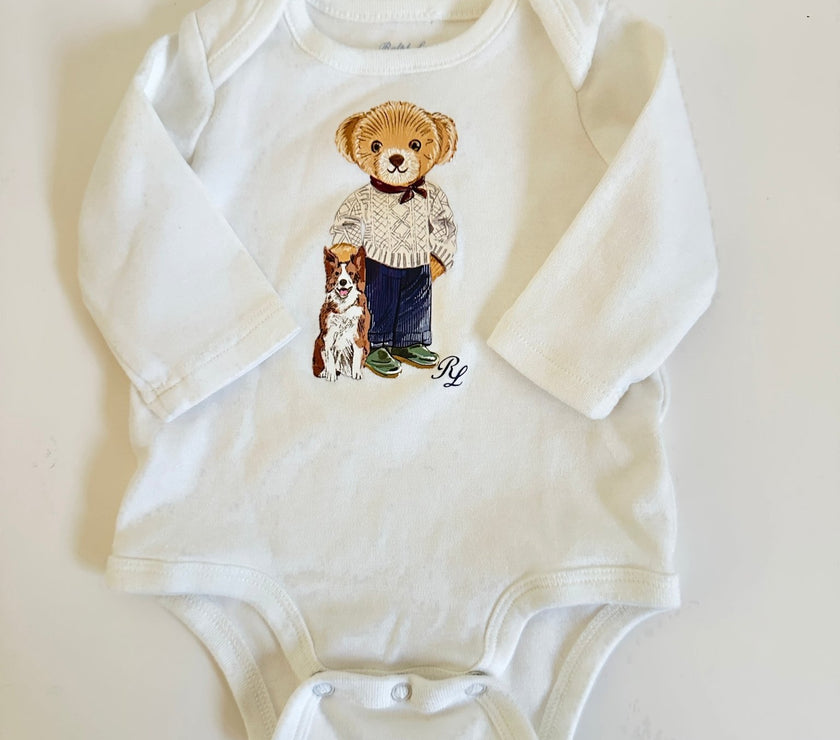 Ralph Lauren Bear Onesie - Laeta Kids