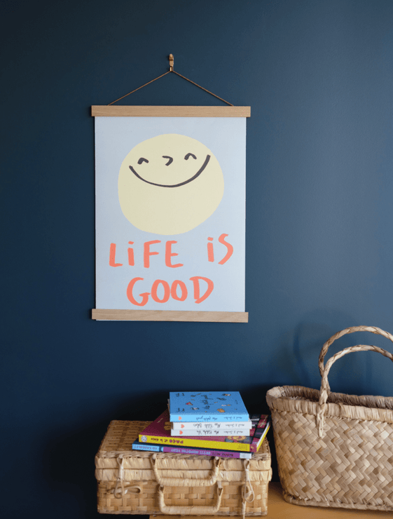 Recycled paper poster “Life is good” (42x30cm) - Laeta Kids