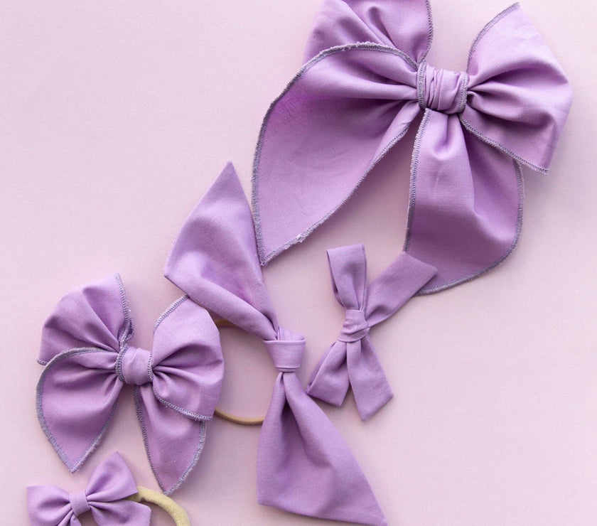 Striking Purple | Petite Party Bow - Laeta Kids