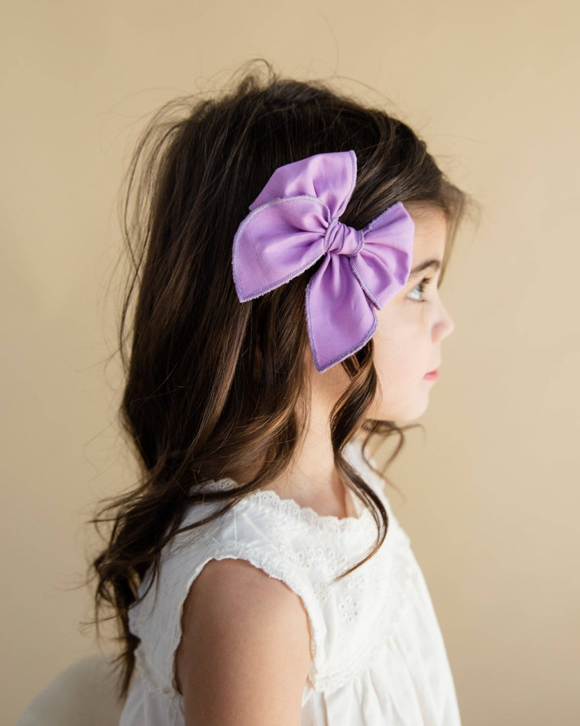 Striking Purple | Petite Party Bow - Laeta Kids