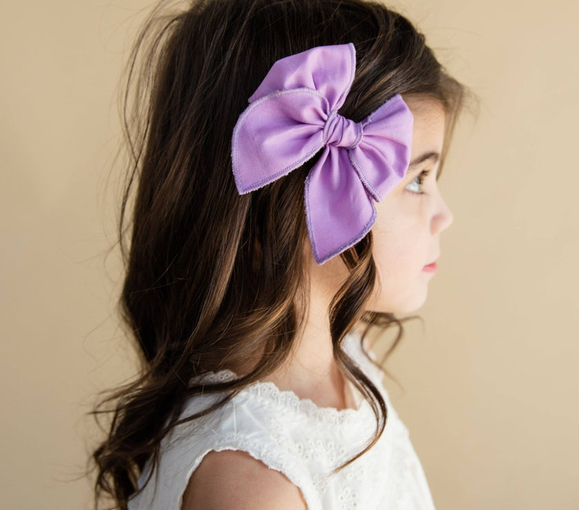 Striking Purple | Petite Party Bow - Laeta Kids