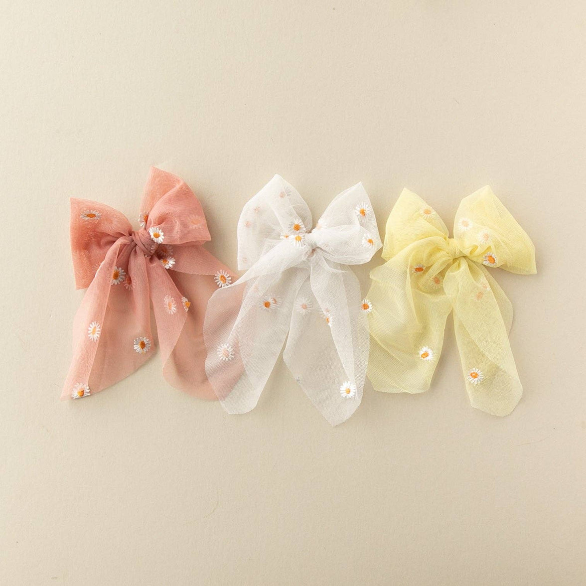 Sunrise Daisy | Tulle Statement Bow - Laeta Kids