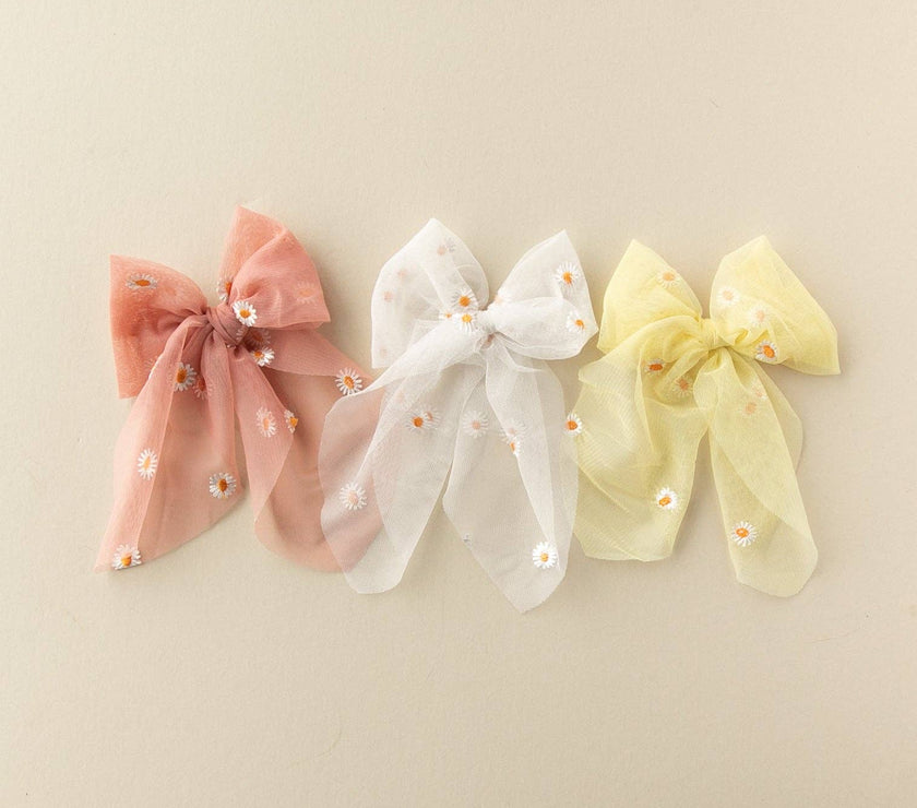Sunrise Daisy | Tulle Statement Bow - Laeta Kids