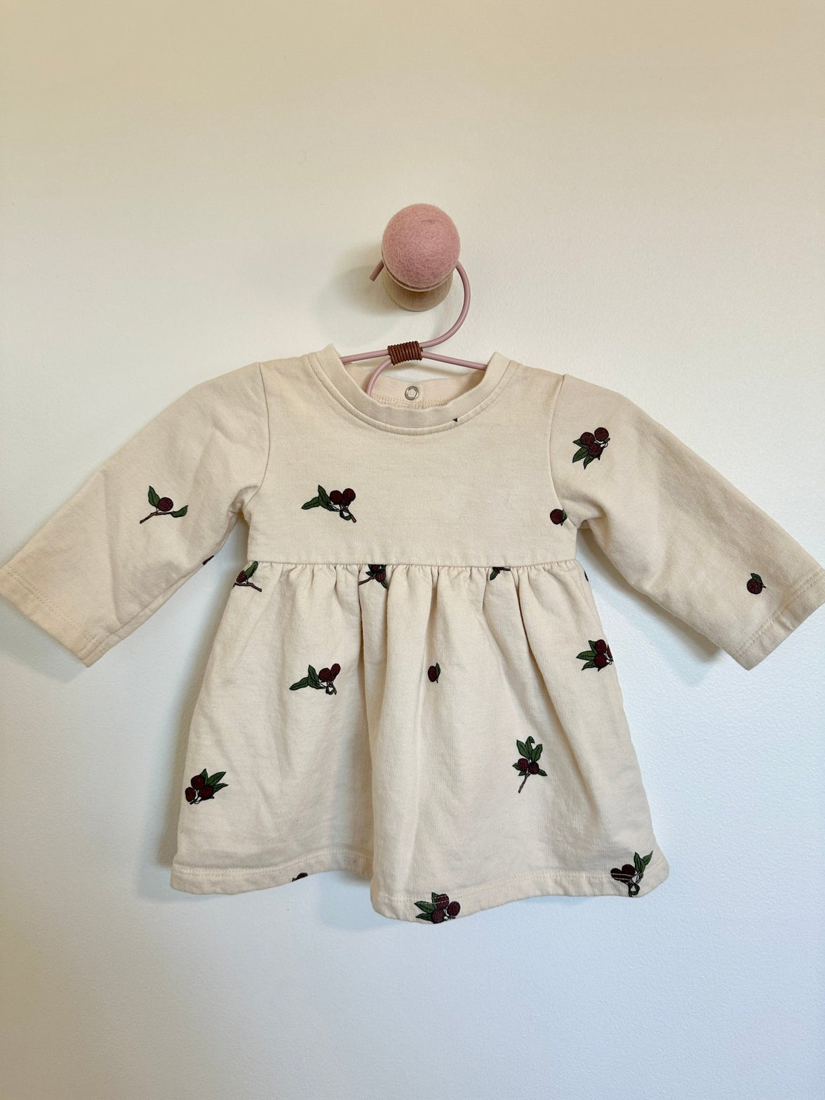 The Blueberry Hill Fleece Olive Dress - Laeta Kids